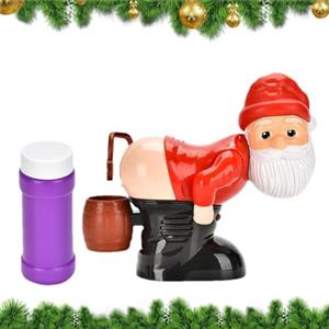 Dioeazh Macchina Bolle Babbo Natale Che Scoreggia, Elettrica Con Luce & Musica | Macchina Bolle Automatica Divertente Per Bambini, Regalo Di Natale Per Maschi E Femmine