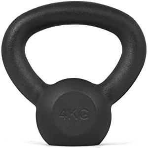 Athlyt Kettlebell in Ghisa | Base piatta, Impugnatura larga, Ideale per la forza, Perfetto per casa, 2kg a 20kg
