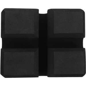 HOMSFOU Assistente per Panca Piana, Attrezzo Multifunzione EVA Nero 18x14,5x7,5cm | Supporto Stabile per Allenamento in Casa o Camera d'Hotel, Facile da Riporre, per Bench Press