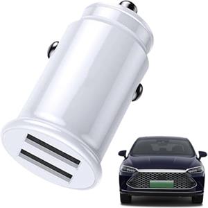 Generic Caricabatteria da auto - Mini testina di ricarica compatta, interfaccia | USB multiporta, supporto simultaneo dispositivo + flusso di energia stabile, robusto componente hardware sintetico - per pres