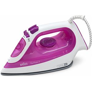 Braun TexStyle 3 SI3030PU Ferro da stiro a vapore 2300 W piastra ceramica Rosa