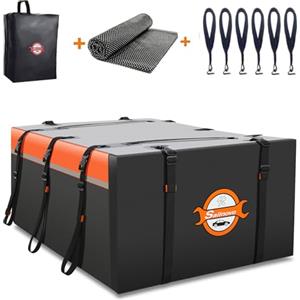 Sailnovo Roof Bag Box Borsa da tetto per auto in PVC impermeabile Box da tetto con tappetino antiscivolo + 6 ganci per porta