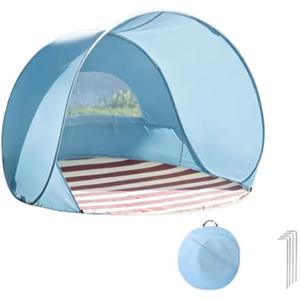 Generico Tenda per la Spiaggia Tenda Leggera e Portatile con Montaggio Rapido | Tenda Ombreggiante Leggera Da Spiaggia Per la Famiglia Campeggio all'aperto Picnic Piscina Giardino Viaggio Sport Cane