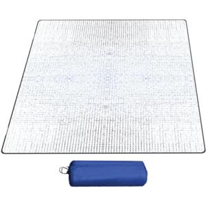Generic Tappetino da campeggio - Tappetino per tenda in lamina di alluminio | | Tappetino | Facile da trasportare, resistente agli strappi, pieghevole, per escursioni, spiaggia, picnic