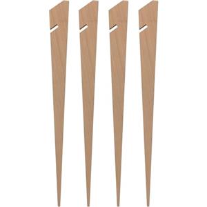 Moritz Picchetti per tenda in legno, 40 cm, 4 pezzi, per pavimenti in sabbia, campeggio, tenda, picchetti in legno, resistenti alle intemperie, ideali per spiaggia e pavimenti morbidi
