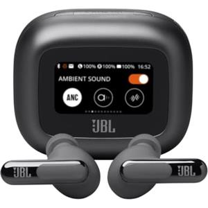 JBL Live Beam 3, Cuffie Wireless Bluetooth, Nero | 48 Ore di Autonomia, con Cancellazione Adattiva del Rumore, High-Res, Impermeabili e Antipolvere IP55, Inserti Auricolari