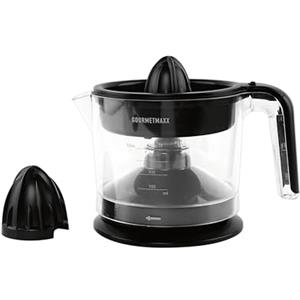 GOURMETmaxx Spremiagrumi elettrico da 25 W, succo fresco premendo un pulsante, contenitore da 700 ml, grande cono di spremitura | con colino e piedini antiscivolo