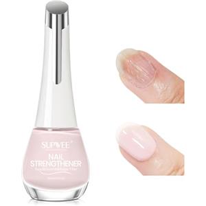 SUPWEE Smalto per unghie da 16 ml, colore rosa nude smalto rinforzante unghie per le nails fragili e per favorirne la crescita per ragazze e donne