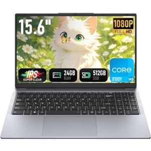 Vowmoon Laptop 15,6" M3-8100Y PC Portatile 16 GB 512 GB,Win11 pro ultraleggero con suite Office inclusa Notebook, schermo FHD 1920x1080, Wi-Fi 5 Dual-Band, Bluetooth 5.0, HDMI