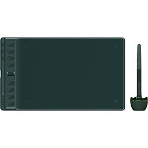 HUION Inspiroy 2 M Tavoletta Grafica con Penna PW110 | 8 Tasti Rapidi Personalizzabili, Scroller, Penna Senza Batteria, Ideale per Studiare e Lavorare da Casa (Verde)