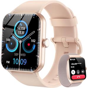 Blackview Smartwatch Uomo Donna, Effettua e Rispondi alle Chiamate,1,85'' Orologio Intelligente Fitness,Cardiofrequenzimetro, Monitoraggio del Sonno, Calcolatori per Android/iOS