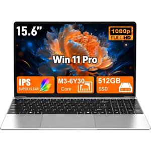 CHIFUYOU PC Portatile Notebook 15,6 Pollici, M3 6Y30, 16GB RAM, 512GB SSD