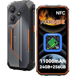 OSCALNEX Rugged Smartphone 11000mAh, 24(8+16)GB+256GB/2TB Telefono Indistruttibile | Android 16 Smartphone Rugged, Display 6,56" HD+ 90Hz, IP68/IP69K/MIL-STD-810H, Dual SIM/NFC/Face ID/OTG/GPS, 3 Anni Garanzia