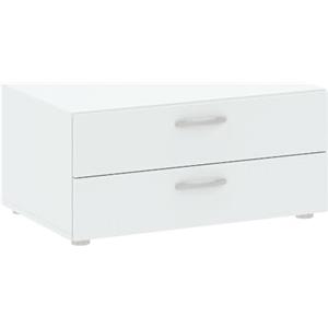 Dmora - Cassettiera Limerick, Settimino multiuso, Comò camera da letto, Mobile con cassetti, 74x52 h35 cm, Bianco