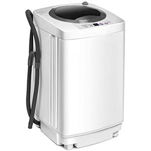 FANTASK Lavatrice completamente automatica, 3,5 kg, mini lavatrice con centrifuga, 6 programmi, 240 W, con pompa per appartamenti, camper e campeggio