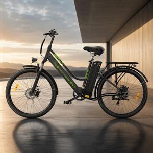 ZAZAWORK Bici Elettrica uomo donna 26 pollici,36V 15Ah Batteria Rimovibile 250W Motore,Autonomia fino a 100 km,City Bicicletta Elettrica for Urban Commuters 7 Velocità, Freni a Disco,Sospensione Anteriore