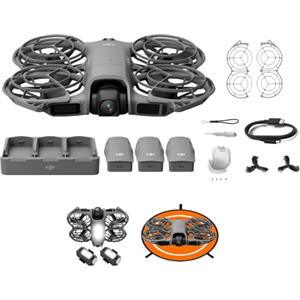DJI Neo 2 Combo Fly More (drone singolo), drone 4K con fotocamera, decollo e atterraggio dal palmo, controllo con gesti (Neo 2 Combo Bundle 3)