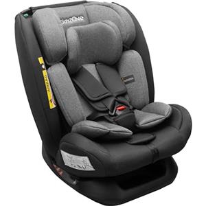 KidsZone Seggiolino Auto senza Isofix 0-36 kg i-Size (40-150 cm) - Seggiolino Auto Gruppo 0/1/2/3 - Regolabile in Altezza, Reclinabile 4 posizioni