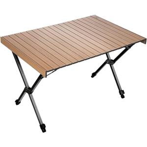 TIMBER RIDGE Tavolo da Campeggio Pieghevole Regolabile in Altezza, 4-6 persone Leggero in Alluminio per Campeggio, Picnic, Barbecue, Cortile, Feste, supporto 100 kg
