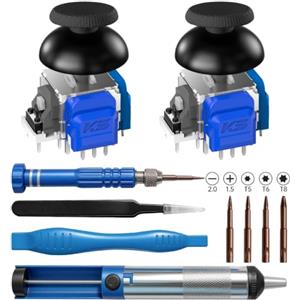 BRONAL Pack da 2 Moduli Joystick TMR per Controller PS5 DualSense e Edge | Tecnologia TMR di precisione, Prestazione anti-drift, Stick analogico sostitutivo, Cappucci per pollice inclusi