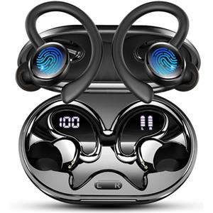 chalvh Cuffie Bluetooth Sport, 2026 Auricolari Bluetooth 5.4 HiFi Stereo 50 Ore | Cuffie Wireless Cancellazione Rumore, Cuffiette Bluetooth Ricarica Rapida USB-C, IP7 Impermeabil Auricolare, Correre Palestra