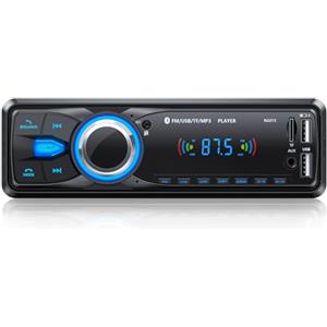 Wistrue Autoradio Bluetooth, Wistrue Stereo Auto Bluetooth FM | Autoradio Bluetooth FM con porta di ricarica USB, Autoradio 1DIN 2 USB/AUX/SD/TF,Lettore MP3 per MP3/WMA/WAV