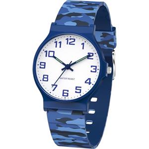 SOCICO Orologio analogico sportivo impermeabile 30m per bambini 5-15 anni | Fascia leggera per scuola e svago, antiurto, quadrante chiaro, sicuro per le attività quotidiane dei bambini