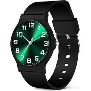 SOCICO Orologio analogico sportivo impermeabile 30m per bambini 5-15 anni | Fascia leggera per scuola e svago, antiurto, quadrante chiaro, sicuro per le attività quotidiane dei bambini