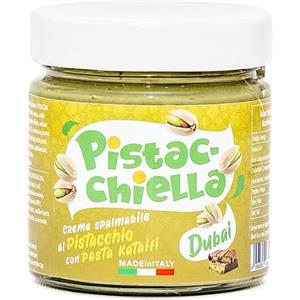 Di Sano Crema DUBAI Pistacchio e Croccante Pasta Kataifi. 200gr. Disano Crema Spalmabile di alta Qualità Prodotta in Italia. Il vero contenuto della cioccolata Dubai. Senza Olio di Palma.