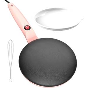 Lizeboyi Crepiera, Crepiera elettrica Efficiente controllo automatico della | Macchina per crepe antiaderente Macchina per crêpe efficiente, preriscaldamento rapido, riscaldamento Rosa