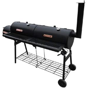 vidaXL Barbecue con Affumicatore XL Nero Griglia Grill Girarrosto Spiedo BBQ
