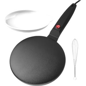 Lizeboyi Crepiera, Crepiera elettrica Efficiente controllo automatico della | Macchina per crepe antiaderente Macchina per crêpe efficiente, preriscaldamento rapido, riscaldamento Nero