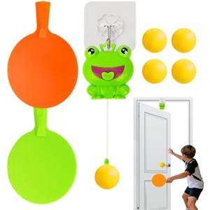 Generico Tennis da tavolo da porta per bambini Giocattoli portatili regolabili, | Tennistavolo Per Bambini Per Allenamento Pasqua Cortile Parete Casa Svago Competizione Esterno Clu