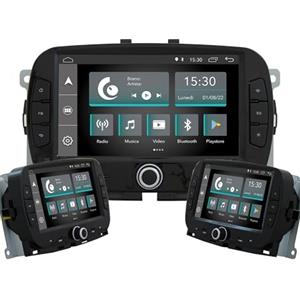 Jf Sound car audio system JF Sound - Autoradio X7C per Fiat 500 dal 2015 - Display HD 7" - CarPlay e Android Auto via Cavo - Bluetooth - Radio DAB+ - Prodotto in Italia