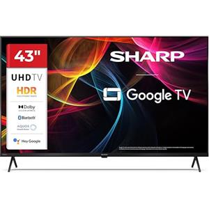 Sharp 43HL4365E TV 43" LED 4K UHD 60Hz, Google TV, Dolby Vision | Smart TV Sharp 43" LED 4K UHD con Google TV, Dolby Vision, Dolby Atmos, Smooth Motion, HDMI 2.1 e Google Cast.