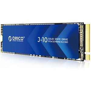 ORICO 256G NVMe SSD M.2 PCIe Gen3.0x4 2280, 3D NAND Interno SSD (con Dissipatore di Calore), Velocità fino a 1800 MB/s, Unità a Stato Solido Interne per Studenti/Creativi di Contenuti- J10