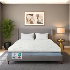 DOLCI SOGNI Materasso Francese 140x200 Memory Foam - Materasso 140x200 Alto 20cm, Doppio Comfort Ortopedico e Ergonomico, Sfoderabile con lato Estate e lato Inverno, Made in Italy