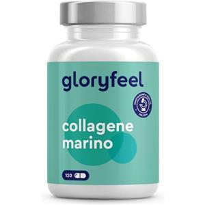 Gloryfeel Collagene Marino Idrolizzato Tipo 1, Collagene Puro Alto Dosaggio Dose 1500mg,120 Capsule Collagene Integratore Senza Metalli Pesanti o OGM (1 Mese), Peptidi di Collagene Idrolizzato 100%
