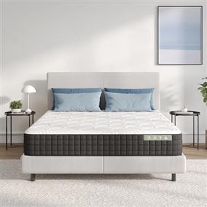 Avenco Materasso 90x200, Materasso Singolo in Schiuma di Bambù, Tessuto Riempito con Gel Memory Foam Traspirante, Supporto Perfetto Si Adatta al Corpo e Migliora il Sonno