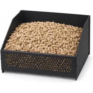 VOUNOT® Bruciatore a Pellet per Camino in Metallo 30x25,7x17 cm, Nero | Cestello Bruciatore a Pellet per Camino e Stufa a Legna, Metallo da 2 mm Resistente Fino a 800 °C, Ventilazione Ottimizzata