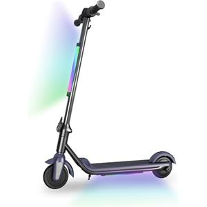 E-Noroyavn Monopattino Elettrico Bambini 6-12 Anni | Pieghevole con Freni Doppi | 12 KM/H, Autonomia 5-8 KM | Luci LED Colorate & Display Ragazzi | Conforme CE
