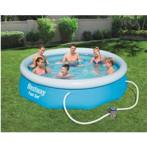 BESTWAY - PISCINA FAST SET GONFIABILE CM. 305X76 CON POMPA DI FILTRAGGIO 57270