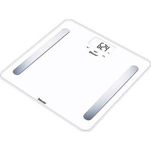 Beurer BF 600 Pure White Bilancia Diagnostica con Connettivita Bluetooth, bianco, lcd