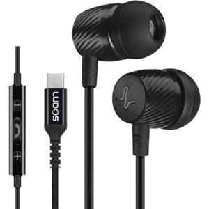 LUDOS COMPANION Cuffie USB C, Garanzia 5 Anni, Auricolari USB Type-C | per iPhone 18 Duo 17 16 15 Pro Max Plus Air iPad Pro Air, Samsung Galaxy S24 S23 Ultra S22 A55 A54 A53 Android MacBook