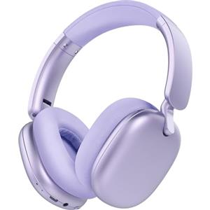 RORSOU C6 Cuffie con Cancellazione Attiva del Rumore, Cuffie Wireless Over Ear Bluetooth, Cuffie Leggere Piegevoli con Cupole Profonde per Bassi Comfort e Microfono Viola
