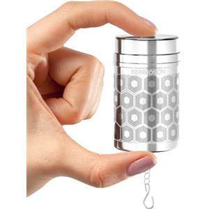 Reinmoson Infusore Mini per tisane acciaio inox 304, 3 × 5,6 cm infusore tè | Filtro per tisane a maglia extra fine, colino per tisane e tè, filtro te infusione adatto a teiera, tazza, mug e caraffa