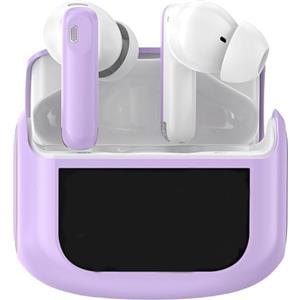 Thunelec Cuffie Bluetooth 5.4 Senza Fili Touch Screen, ANC/ENC Riduzione Rumore, 48H | Audio Stereo Hi-Fi con 5 modalità EQ, Impermeabilità IPX7 Auricolari Bluetooth, Design in-Ear Violetta22