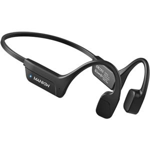 MANKIW Cuffie Conduzione Ossea Bluetooth 6.0, IP67, 10 Ore | Conduzione Ossea Open Ear, 28g, 8-10 ore di Autonomia, Ricarica Magnetica, ideale per sport