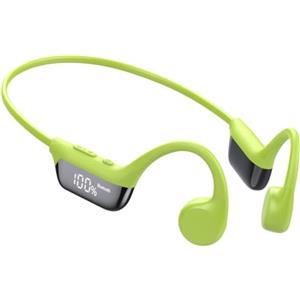 ZOVIMAX Cuffie Conduzione Ossea Bluetooth 6.0 Cuffie Open Ear Wireless Auricolari | Bluetooth Suono Dual Driver, Display LED, Connessione Doppio Dispositivo e Modalità Gaming, 12 Ore, IPX7 per Corsa/Ciclismo