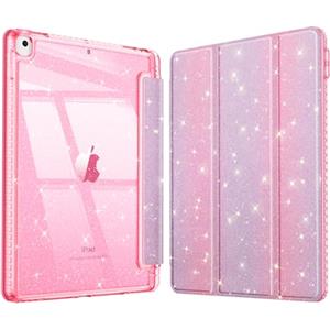 FINTIE Cover per iPad 9a/8a/7a Generazione 10,2 Pollici (2021/2020/2019) | con Portapenne - Antiurto Glittering Trasparente Cover Posteriore con Auto Sveglia/Sonno, (Y-Fantasy Ombre)